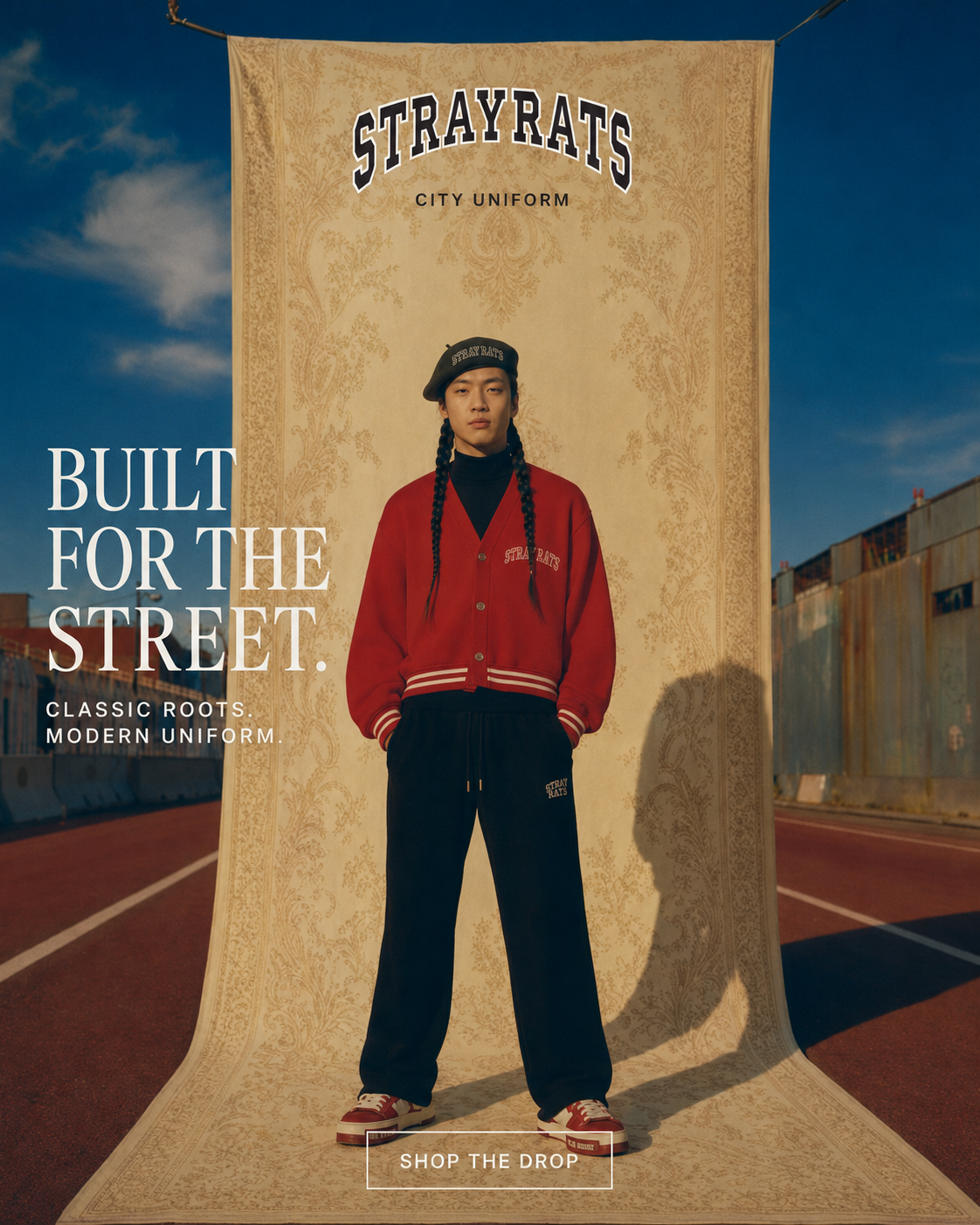 Static ad banner — Stray Rats City Uniform streetwear